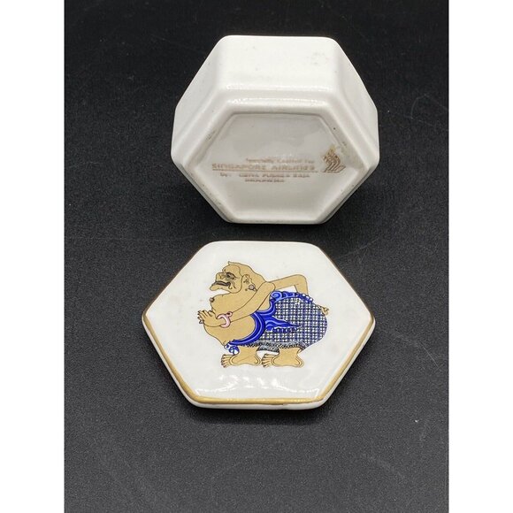 Singapore Airlines Griya Pusaka Raja Fine Bone China Trinket Dish Semar - Picture 4 of 6